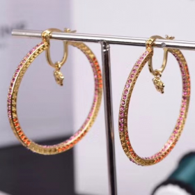 2020 Versace  Medusa Hoop  Earrings 